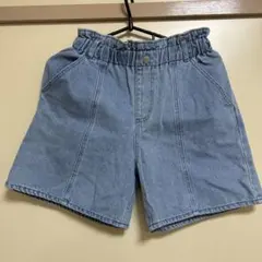 デニム ハーフパンツ 160