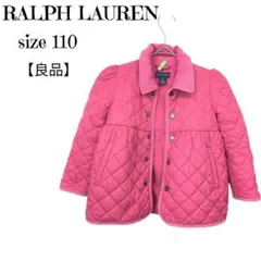 【良品】RALPH LAUREN キルティングジャケット 4T ピンク プチプラ