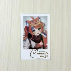 にじさんじ　猫屋敷美紅　チェキ風カード　今宵、××と夢を見る。