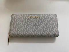 MICHAEL KORS 長財布 グレー モノグラム