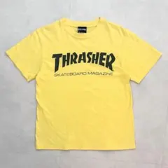 10s スラッシャー S Tシャツ ロゴ 黄 キッズ レディース 古着のサムネイル