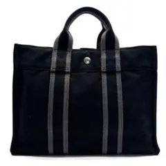 HERMES フルートゥPM ハンドバッグ トートバッグ ブラックのサムネイル