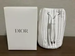 Dior　ディオール　ノベルティ　ポーチ　巾着　ホワイト