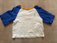 【moimoln】Soft& ラグラン 半袖 五分袖 カットソー Tシャツ　90のサムネイル