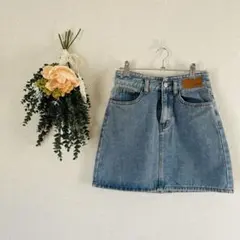 SHEIN DAZY デニムスカート 台形スカート / ライトブルー Sサイズ