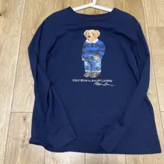 ラルフローレンPOLOポロベアロングtシャツネイビー紺長袖カットソーロンT