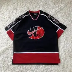 ナイキ 90s銀タグ 希少USA製 刺繍ロゴ ゲームシャツ supreme元ネタ