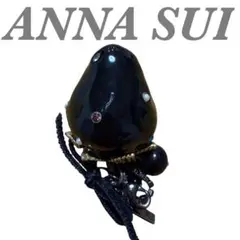 ANNA SUI アナスイ 大粒 黒　いちご チャーム イチゴ　苺　ビジューのサムネイル