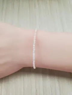 極小ピンクオパール ブレスレットシルバー