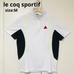 le coq sportif ルコックスポルティフ 半袖ポロシャツ ロゴ刺繍 M