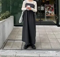 【Kastane】ジャガードロングキャミワンピース