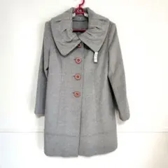 最終値下　K&Mコレクション　美品　ウールコート　M　グレー　アンゴラ混　高級