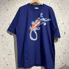 90s VIEW リアルペイントアートTシャツ　ヴィンテージ