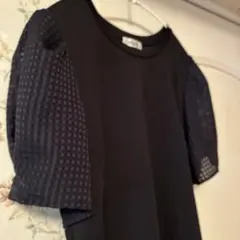 ノーリーズ　パフスリーブトップス　黒のサムネイル