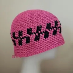 a228　春夏～クラッシャーハット クロシェハット　ニット帽 　コットン