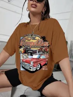 SHEIN レディース オーバーサイズ Tシャツ