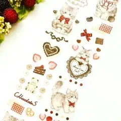 cherish365 ☆ マステ 1ループ☆ Caramel Choco-Cat