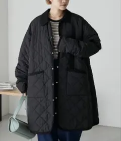 forksy.コーデュロイ　パイピング キルティング　ミドル　ジャケット