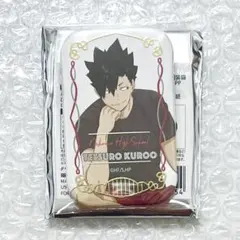 ハイキュー　クールダウン版権　スクエア缶バッジ　孤爪