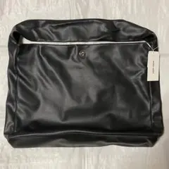 シンセティックレザー ビッグショルダー/トートバッグ