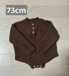 【美品】ニットロンパース 73cm 韓国