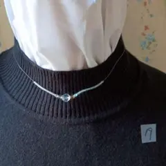 ネックレス チョーカー クリスタルビーズ