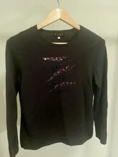 即購入OK！ EVEX by KRIZIA ブラック 長袖Tシャツ 44