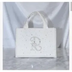 ダーリッチ DR エンブロイダリービジューミニトートバッグ WHT - メルカリ