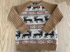 【未使用】SHIPS トナカイ柄 セーター 110