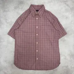 GAP 半袖チェックシャツ レッド S/P コットン100% カジュアルのサムネイル