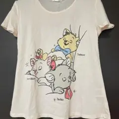 匿名☆即発送　ディズニー　おしゃれキャット　マリー Tシャツ L ピンクのサムネイル