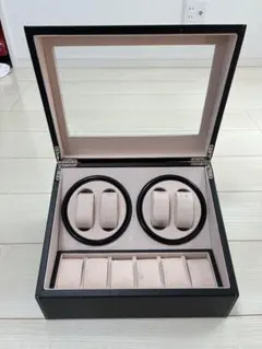 美品】カーボンファイバー風ワインディングマシーン（腕時計ケース