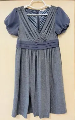 セール☆美品★ SIMPLICITE ワンピース　上品　体型カバー　半袖　s/s