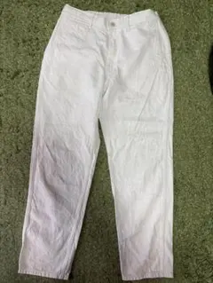 ホワイト ワークパンツ ウエストゴム仕様のサムネイル