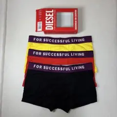 【未使用品】DIESEL ベルトロゴ ボクサーパンツ Mサイズ 3枚セット