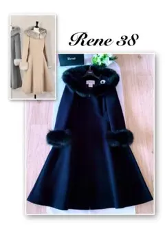 Rene 定番パーフェクトF&F ファーコート希少38新品同様　foxey