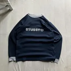 usa old stussy /長袖 ロンT ネイビーグレー size:M 2026年最新】stussy ロンt ネイビーの人気アイテム - メルカリ