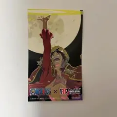 【新品】ONE PIECE ×サーティワン　コラボステッカー　ルフィ