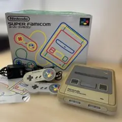 任天堂 スーパーファミコン 本体 コントローラー2個 箱付きF