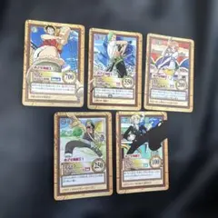 ワンピース カードダス めざせ海賊王！5枚セット | Mercari