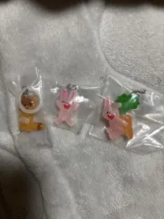 ノンタン　めじるしアクセサリー2 うさぎさんA B たぬき　セット