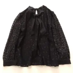 美品 PROPORTION BODY DRESSING ボウタイ レースブラウス