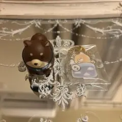 柴犬 フィギュア アクリルキーホルダー 2点セット