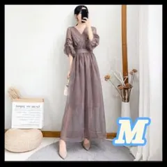 パーティードレス ロングワンピース シアー 結婚式 二次会 お呼ばれ 2c2