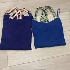 TITICACA タンクトップ 2枚セット Lサイズとフリーサイズ（紫）