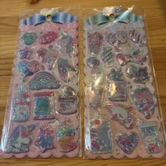 値下げ⭐︎新品　シャカシャカシール　2枚セット　香り玉・ビーズ入り