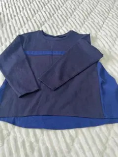 美品　COMME CA ISM 長袖カットソー 130cm ネイビー　kids
