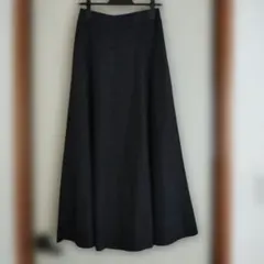 GU リネンブレンドフレアロングスカート