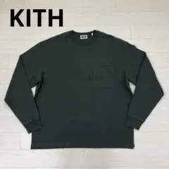 KITH キス 長袖Tシャツ ポケットTシャツ クルーネック 緑 グリーン XLのサムネイル