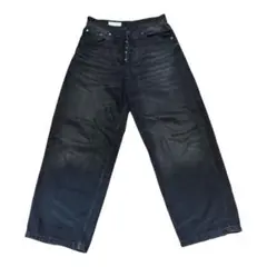 ZARA スーパーバギー ブラック デニムのサムネイル